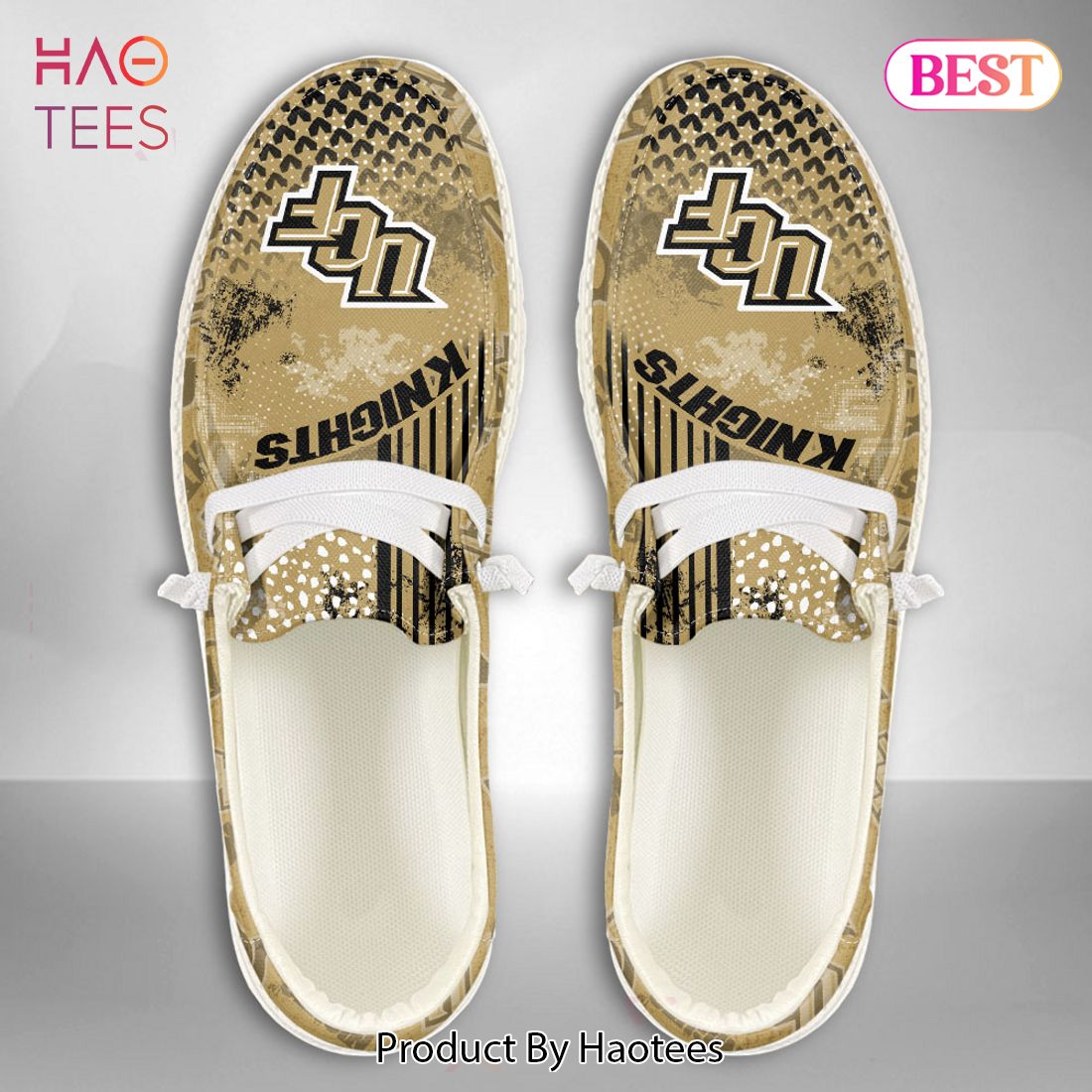 TRENDING NCAA UCF Knights Custom Name Hey Dude Shoes Luxury Brand TRENDING NCAA UCF Knights Custom Name Hey Dude Shoes Luxury Brand