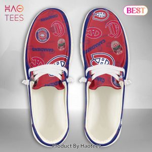 TRENDING NHL Montreal Canadiens Custom Name Hey Dude Shoes