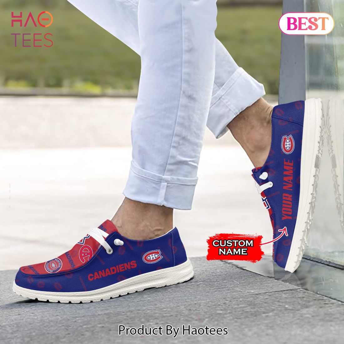 TRENDING NHL Montreal Canadiens Custom Name Hey Dude Shoes TRENDING NHL Montreal Canadiens Custom Name Hey Dude Shoes