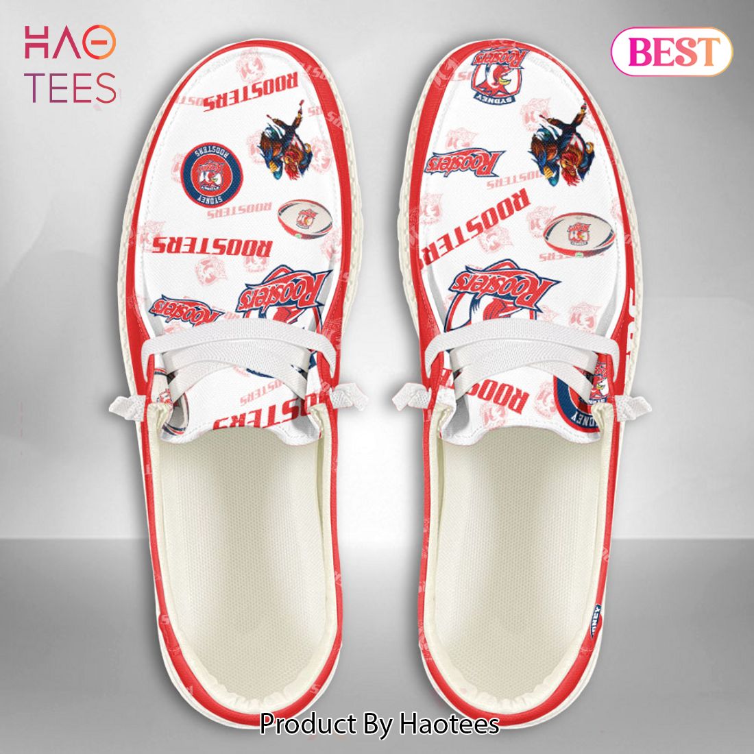 TRENDING NRL Sydney Roosters Custom Name Hey Dude Shoes