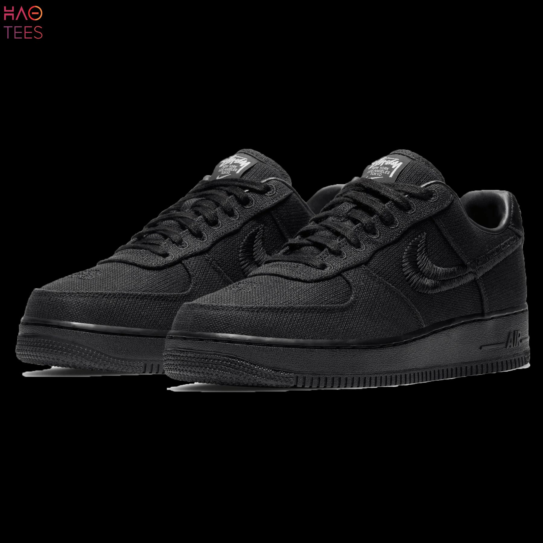 TRENDING Stussy x Nike Air Force 1 Low Triple Black Luxury Store