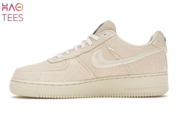 AVAILABLE Stussy X Nike Air Force 1 Mid Fossil Hemp
