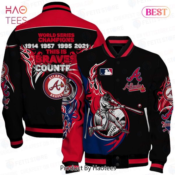 AVAILABLE Atlanta Braves Major League Baseball AOP Varsity Jacket