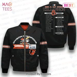 AVAILABLE Baltimore Orioles AL East Division Champions AOP Bomber Jacket