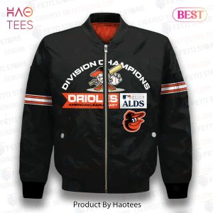 AVAILABLE Baltimore Orioles AL East Division Champions AOP Bomber Jacket