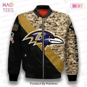AVAILABLE Baltimore RavensNational Football League AOP Bomber Jacket