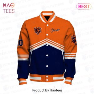[AVAILABLE] Chicago Bears National Football League AOP Varsity Jacket