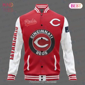 AVAILABLE Cincinnati Reds Major League Baseball AOP Varsity Jacket
