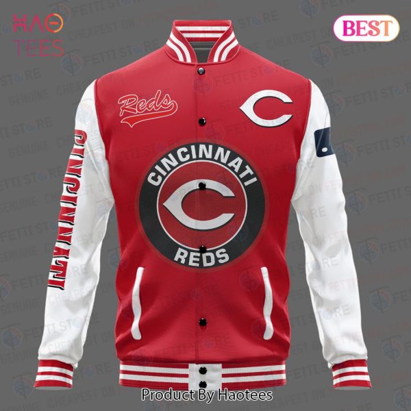 AVAILABLE Cincinnati Reds Major League Baseball AOP Varsity Jacket