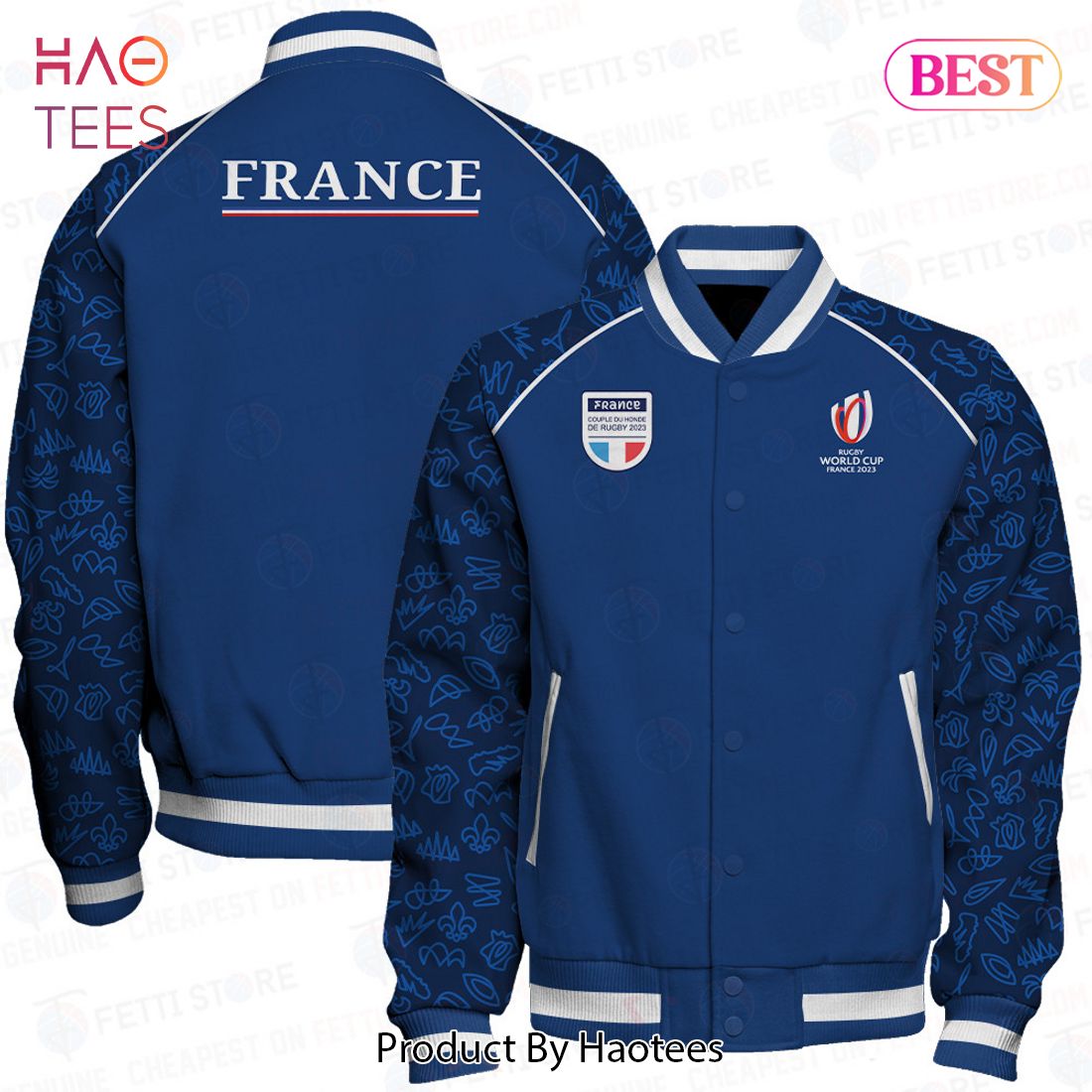 AVAILABLE France New Rugby World Cup 2023 New Design Varsity Jacket