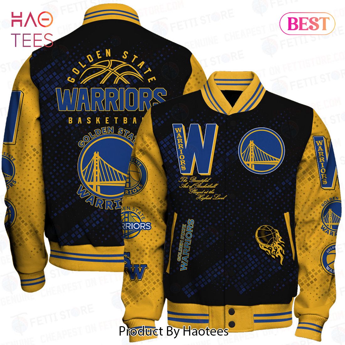 [AVAILABLE] Golden State Warriors National Basketball Association Varsity Jacket