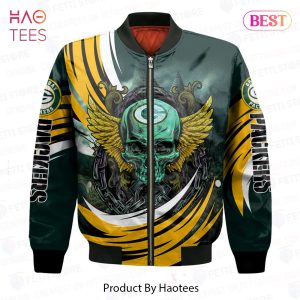 AVAILABLE Green Bay Packers Halloween Magic Pattern 3D Bomber Jacket