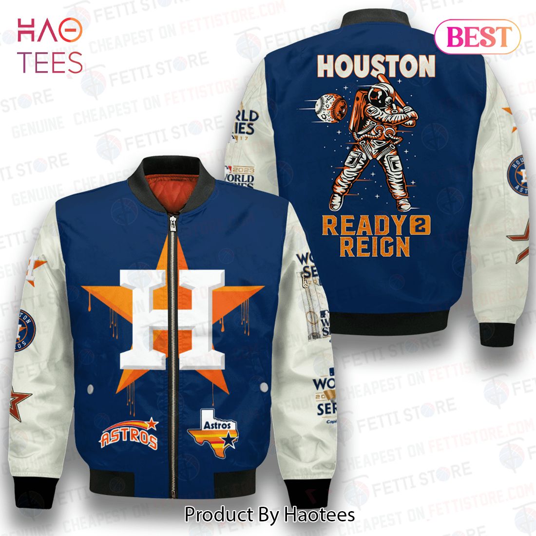 AVAILABLE Houston AstrosMajor League Baseball AOP Bomber Jacket AVAILABLE Houston AstrosMajor League Baseball AOP Bomber Jacket