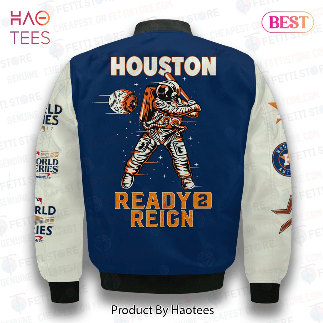 AVAILABLE Houston AstrosMajor League Baseball AOP Bomber Jacket AVAILABLE Houston AstrosMajor League Baseball AOP Bomber Jacket