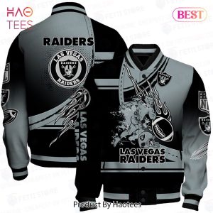 AVAILABLE Las Vegas Raiders National Football League Pattern Varsity Jacket