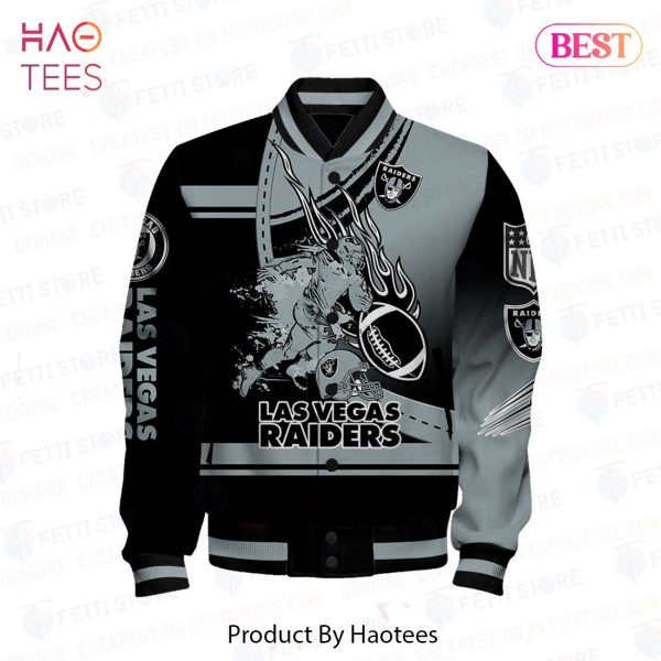AVAILABLE Las Vegas Raiders National Football League Pattern Varsity Jacket