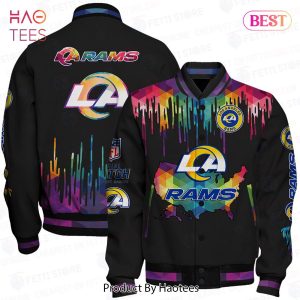 AVAILABLE Los Angeles Rams National Football League AOP Varsity Jacket