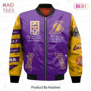 AVAILABLE Los Angels LakersNational Basketball Association AOP Bomber Jacket
