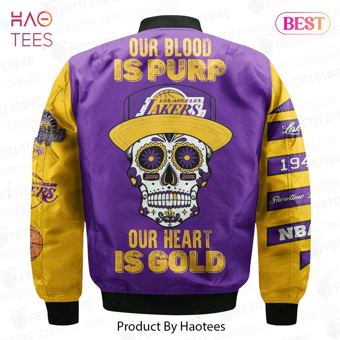 AVAILABLE Los Angels LakersNational Basketball Association AOP Bomber Jacket AVAILABLE Los Angels LakersNational Basketball Association AOP Bomber Jacket
