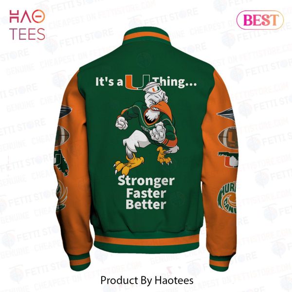 AVAILABLE Miami Hurricanes NCAA Football Varsity Jacket