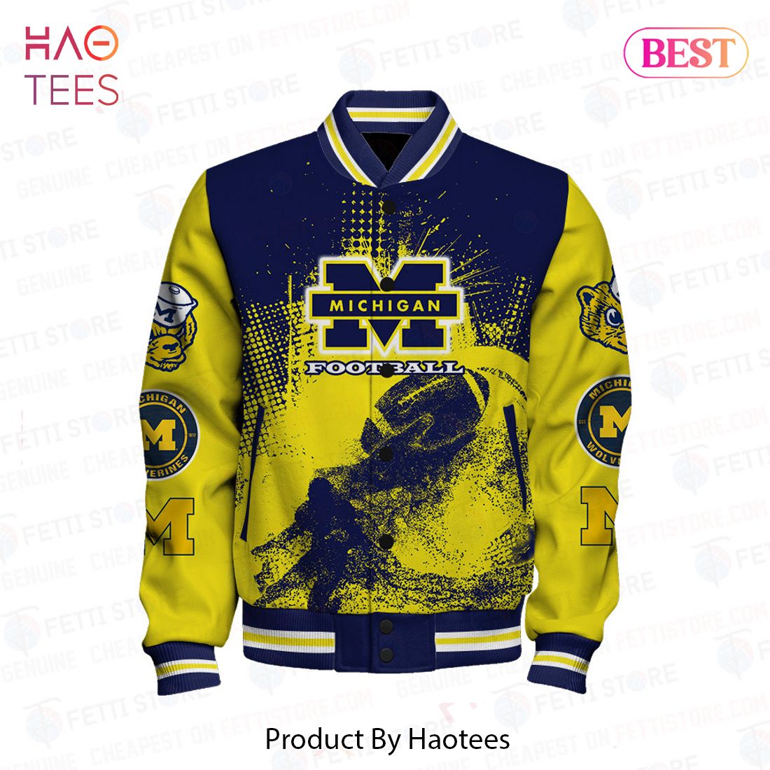 Michigan wolverines sale varsity jacket