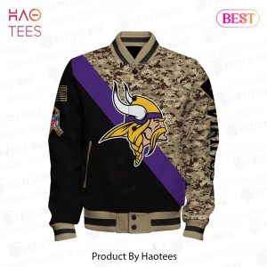 [AVAILABLE] Minnesota Vikings National Football League AOP Varsity Jacket