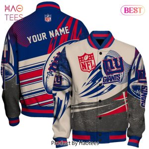 AVAILABLE New York Giants National Football League Customized AOP Varsity Jacket AVAILABLE New York Giants National Football League Customized AOP Varsity Jacket