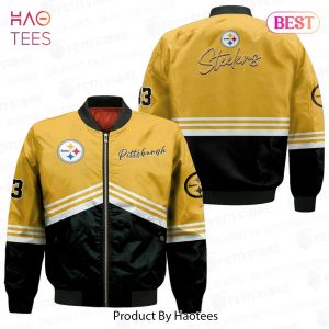 AVAILABLE Pittsburgh SteelersNational Football League AOP Bomber Jacket