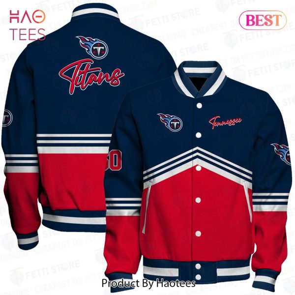 [AVAILABLE] Tennessee Titans National Football League AOP Varsity Jacket
