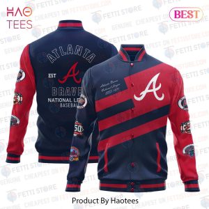 BEST Atlanta Braves American League Baseball Varsity Jacket