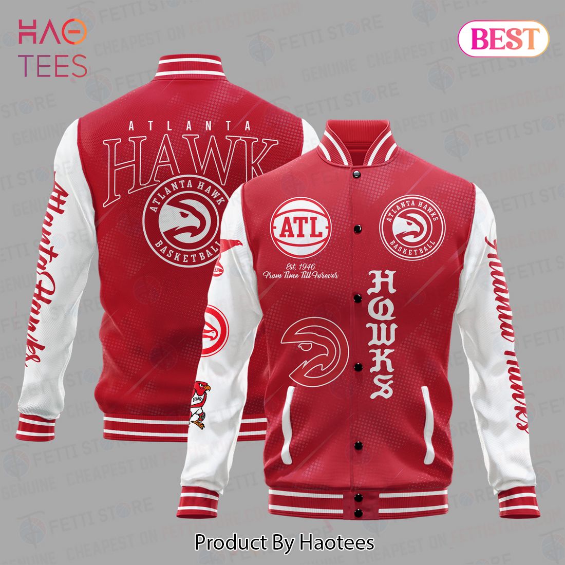 BEST Atlanta Hawks National Basketball Association Varsity Jacket