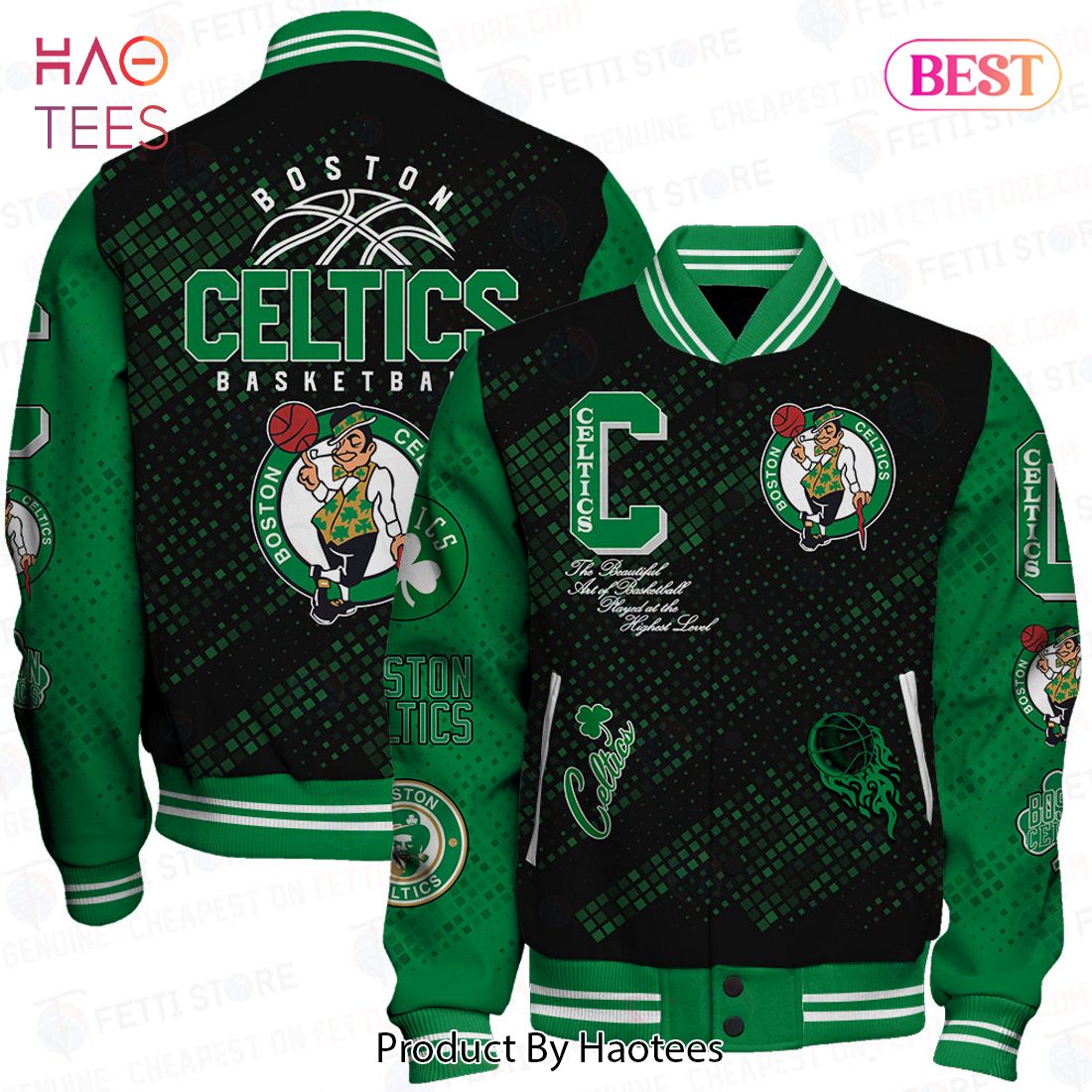 [BEST] Boston Celtics National Basketball Association Varsity Jacket