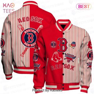 [BEST] Boston Red Sox Major League Baseball Pattern Varsity Jacket