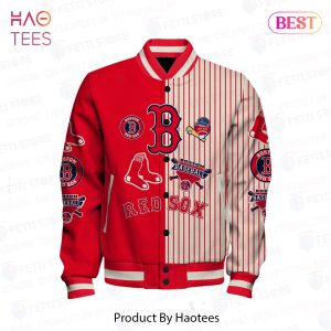 [BEST] Boston Red Sox Major League Baseball Pattern Varsity Jacket