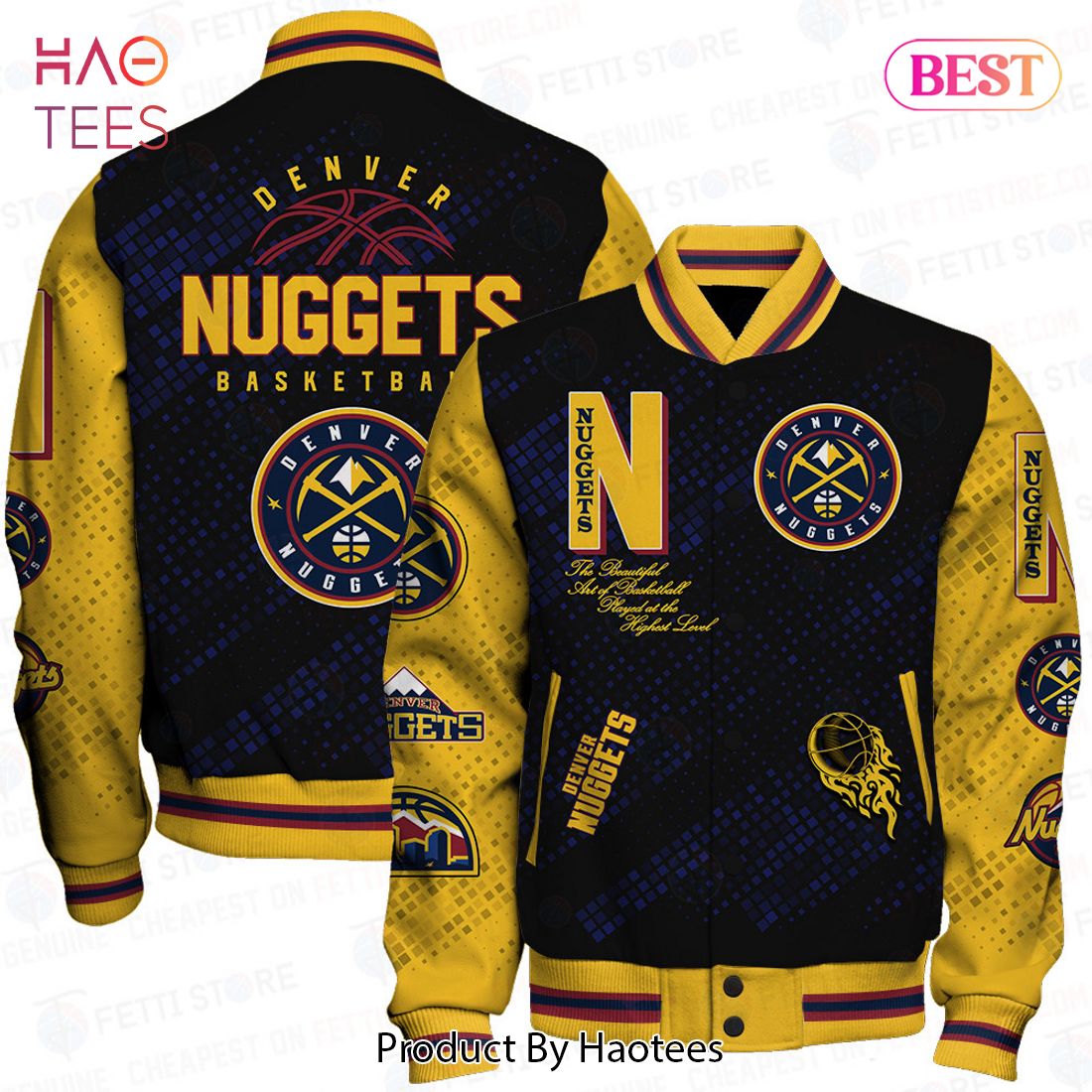 [BEST] Denver Nuggets National Basketball Association Varsity Jacket