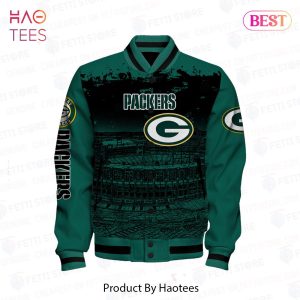 [BEST] Green Bay Packers Skull Helmet Halloween Pattern Varsity Jacket