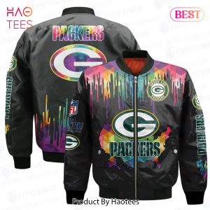 BEST Green Bay PackersNational Football League AOP Bomber Jacket