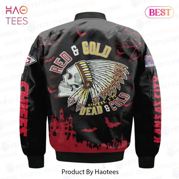 BEST Kansas City Chiefs Halloween Pattern Magic 3D Bomber Jacket