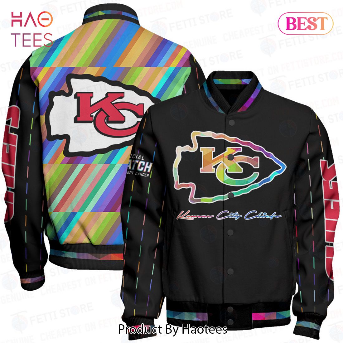 [BEST] Kansas City Chiefs National Football League AOP Varsity Jacket