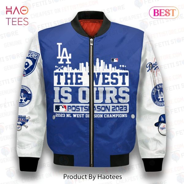 BEST Los Angeles Dodgers NL West Division Champions AOP Bomber Jacket