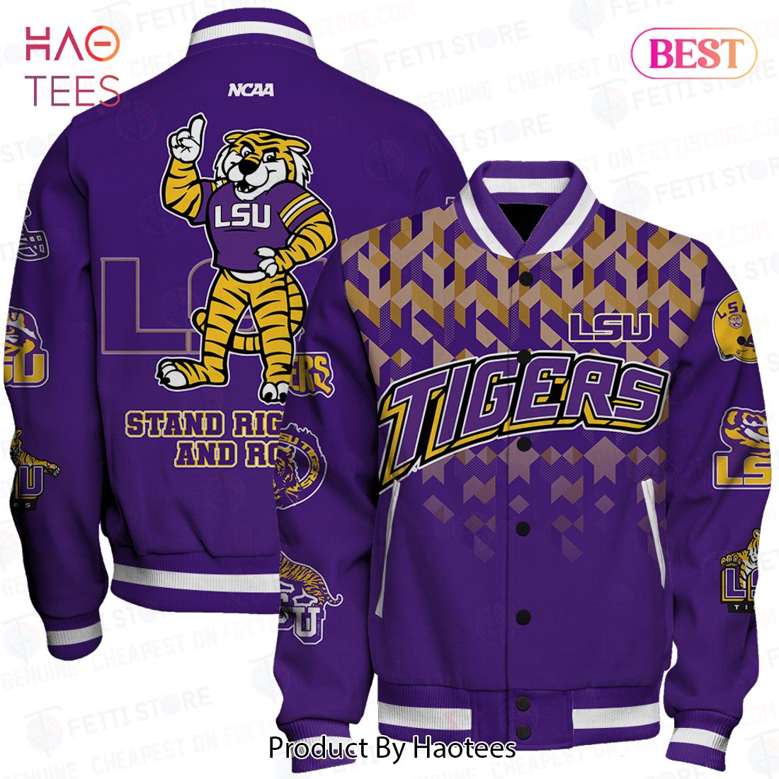 BEST LSU Tigers NCAA Division Football Varsity Jacket