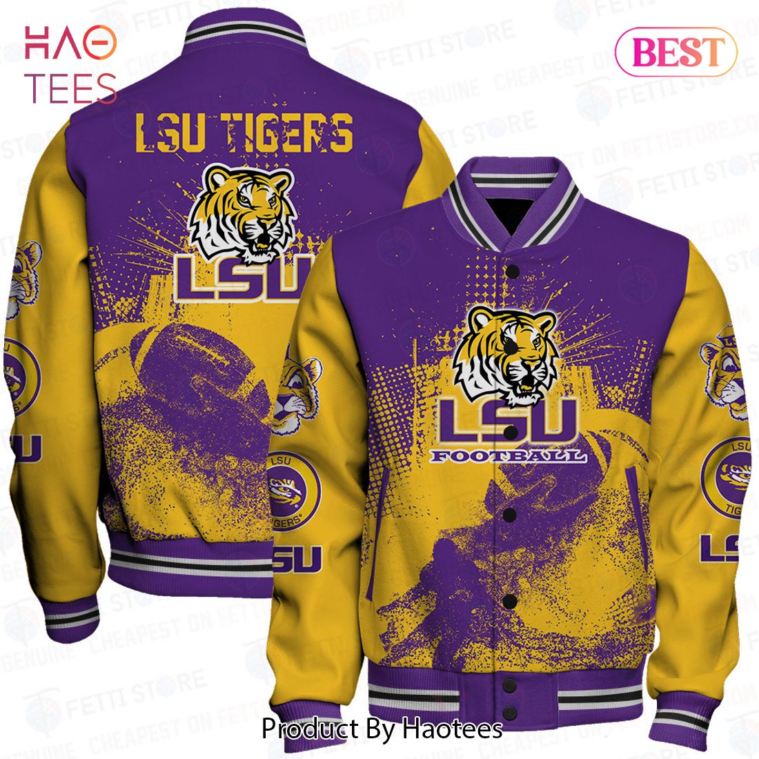 [BEST] LSU Tigers NCAA Division I Football Varsity Jacket