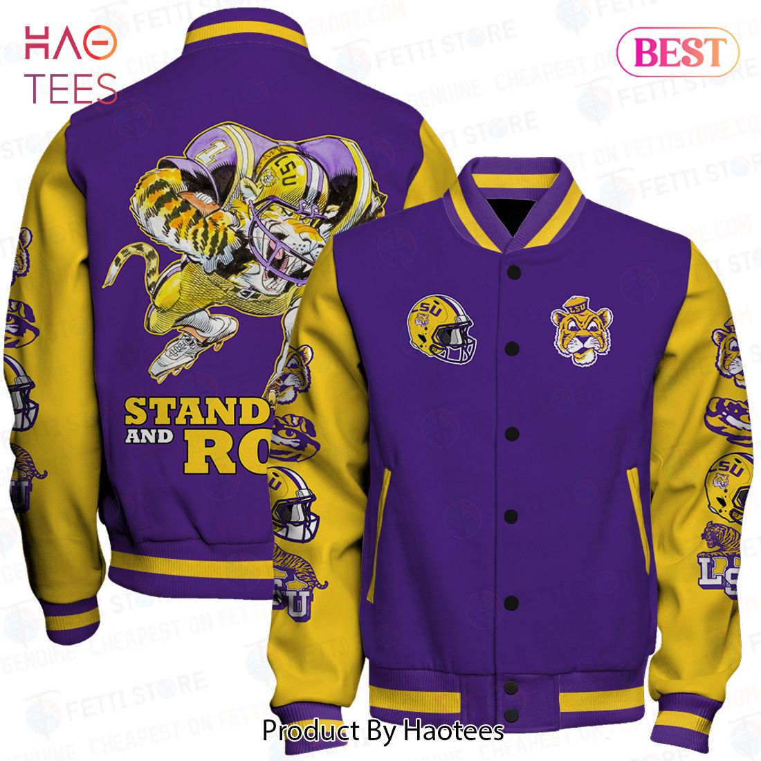 BEST LSU Tigers NCAA Football Varsity Jacket