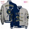 [BEST] Milwaukee Brewers Major League Baseball AOP Varsity Jacket