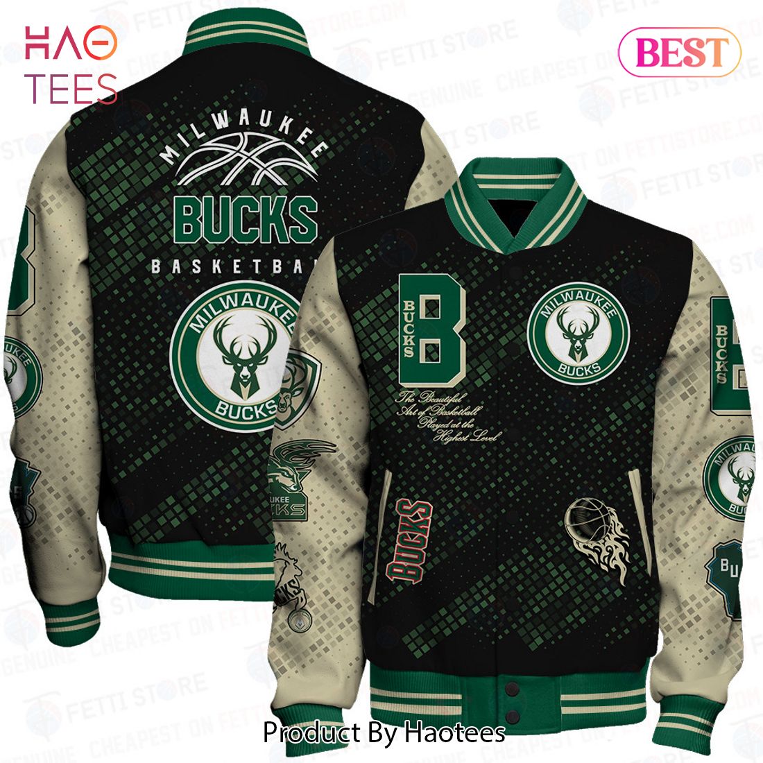 BEST Milwaukee Bucks National Basketball Association Varsity Jacket