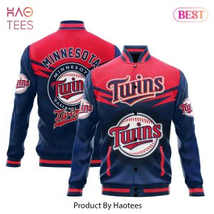 [BEST] Minnesota Twins Major League Baseball AOP Varsity Jacket