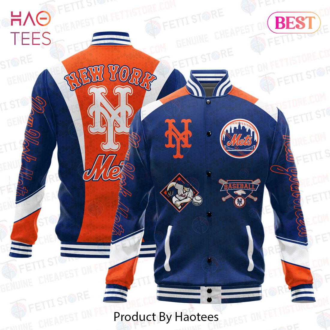 [BEST] New York Mets American League Baseball Varsity Jacket