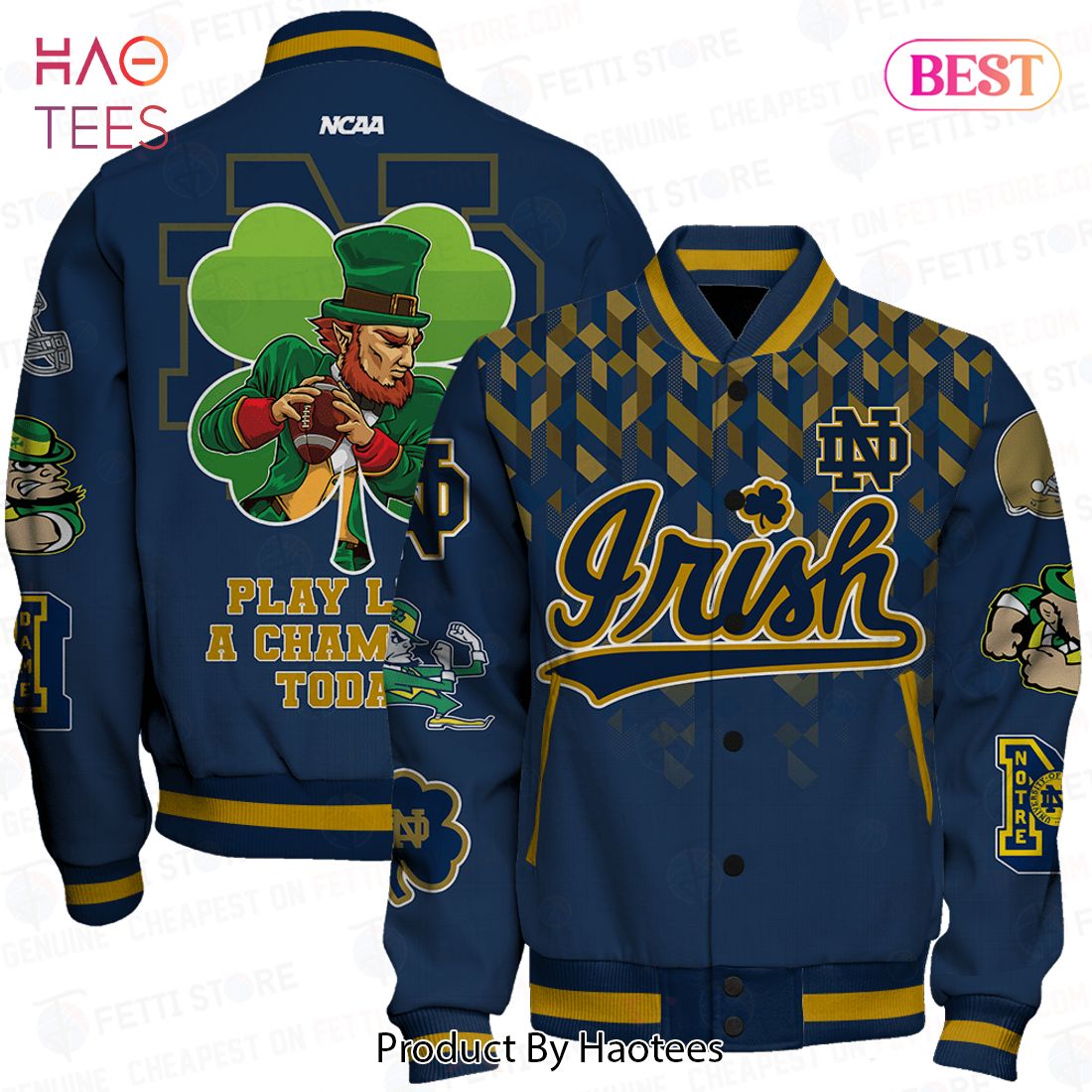 BEST Notre Dame Fighting Irish NCAA Division Football Varsity Jacket