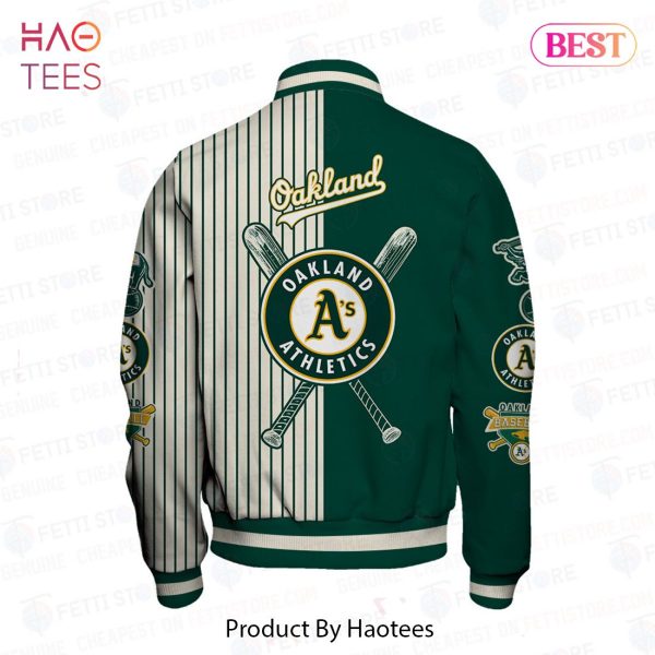 [BEST] Oakland Athletics Major League Baseball Pattern Varsity Jacket