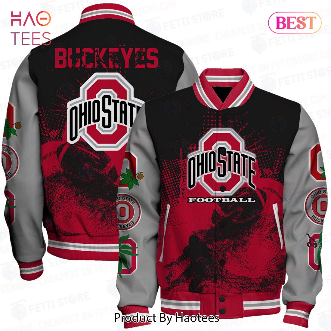 BEST Ohio State Buckeyes NCAA Division I Football Varsity Jacket
